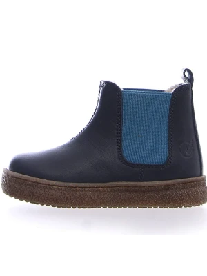 Naturino Skórzane sztyblety w kolorze granatowym rozmiar: 32