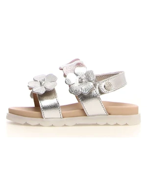 Naturino Skórzans sandały "Cipria" w kolorze srebrnym rozmiar: 29