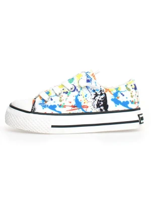 Naturino Sneakersy "Ayasy" w kolorze białym ze wzorem rozmiar: 30