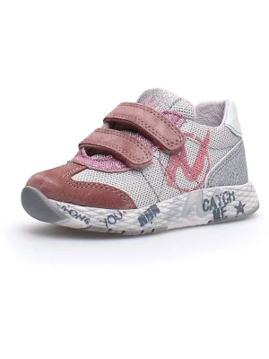 Naturino Sneakersy "Jesko" w kolorze szaro-jasnoróżowym rozmiar: 35