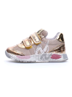 Naturino Sneakersy "Jesko" w kolorze złoto-jasnoróżowym rozmiar: 34