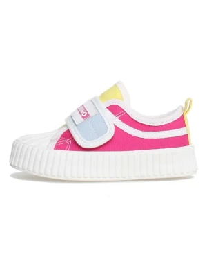 Naturino Sneakersy "Kily" w kolorze różowo-żółtym rozmiar: 35