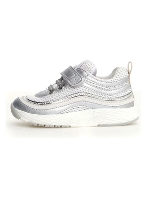 Naturino Sneakersy "Miska" w kolorze srebrnym rozmiar: 28