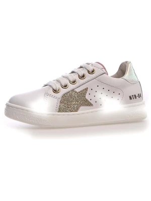 Naturino Sneakersy "Pinn" w kolorze złoto-białym rozmiar: 30