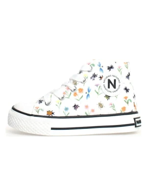 Naturino Sneakersy "Ylfas" w kolorze białym ze wzorem rozmiar: 33