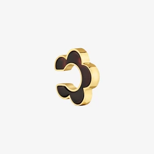 Nausznica Ze Stali W Kolorze Złotym I Szylkretowej Żywicy Z Motywem Kwiatu Tous Galaxy - Tous Rozmiar