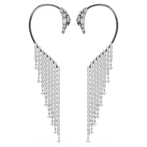 Nausznice The Vienna Collection, Łabędź, Białe, Powłoka z rutenu Swarovski