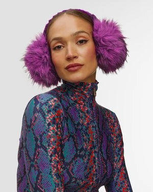 Nauszniki Damskie Goldbergh Fluffy Fioletowe