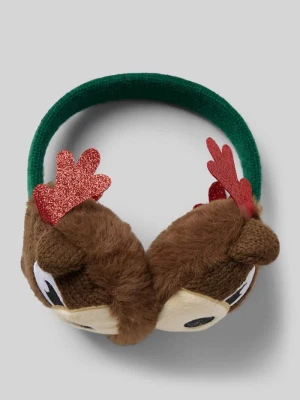 Nauszniki z motywem świątecznym model ‘Reindeer’ CAPELLI NEW YORK