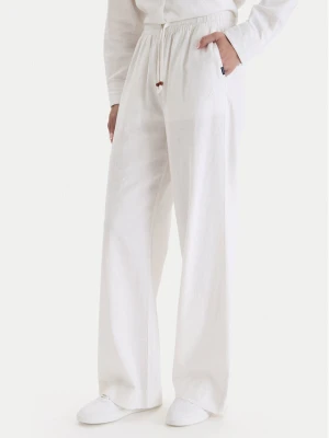 Nautica Spodnie materiałowe W126-NALTR-1020-01X Biały Wide Leg