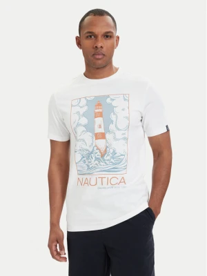 Nautica T-Shirt NAUTICA-W126-NAMTS-1012-01P Biały Regular Fit