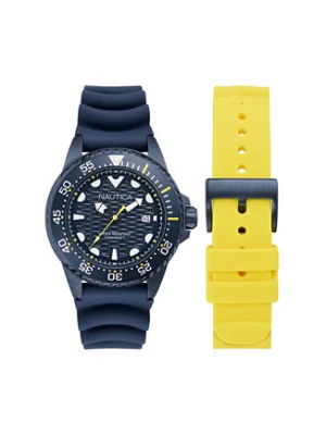 Nautica Zegarek Sporty SET NAPSDS506 Granatowy