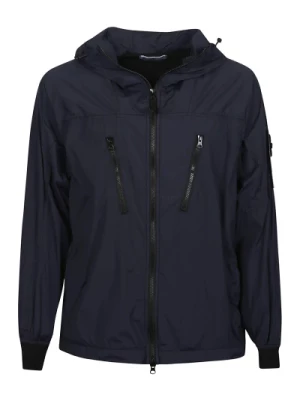 Navy Blue Packable Down Jacket Stone Island