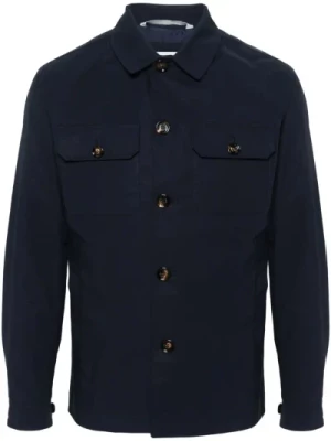 Navy Blue Shirt Jacket Kired