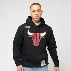 Zdjęcie produktu NBA Chicago Bulls Logo Hoody, markiMitchell & Ness, Bluzy, w kolorze czarny, rozmiar: