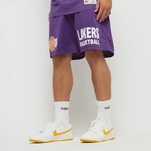Mitchell & Ness NBA Gameday Mesh 7" Shorts Vintage Logo La Lakers mężczyźni Szorty sportowe fioletowy rozmiar Odzież