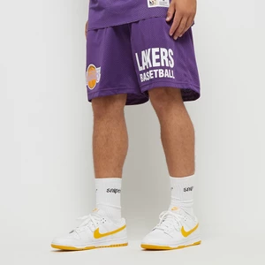 NBA GAMEDAY MESH 7" SHORTS VINTAGE LOGO LA LAKERS purple, marki Mitchell & NessApparel, w kolorze Fioletowy, rozmiar