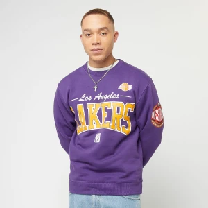 NBA Los Angeles Lakers There & Back Fleece Crew, markiMitchell & Ness, Bluzy, w kolorze fioletowy, rozmiar: