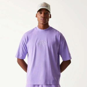 New Era NBA Los Angeles Lakers Washed T-Shirt mężczyźni T-Shirty i Polo fioletowy rozmiar Odzież