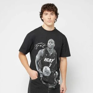 NBA Miami Heat Ultimate Player Vintage Logo Tee Dwyane Wade, markiMitchell & Ness, T-Shirty i Polo, w kolorze czarny, rozmiar: