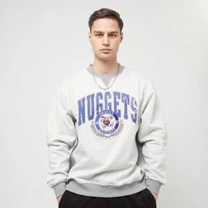 NBA Premium Fleece Crew Denver Nuggets, markiMitchell & Ness, Bluzy, w kolorze szary, rozmiar: