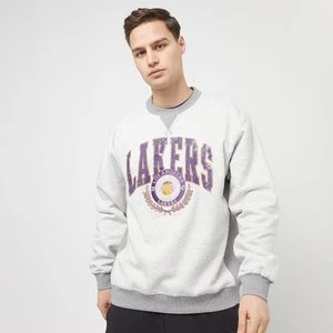 NBA Premium Fleece Crew Los Angeles Lakers, markiMitchell & Ness, Bluzy, w kolorze szary, rozmiar: