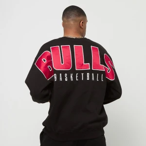 NBA Team First Satin Fleece Crew Chicago Bulls, markiMitchell & Ness, Bluzy, w kolorze czarny, rozmiar: