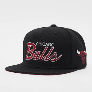 Mitchell & Ness NBA Team Script 2.0 Snapback Chicago Bulls uniseks Czapki czarny rozmiar Akcesoria
