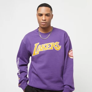 NBA There and Back Fleece Crew Los Angeles Lakers, marki Mitchell & NessApparel, w kolorze Fioletowy, rozmiar