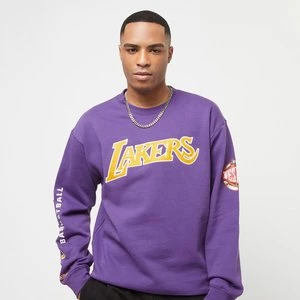 NBA There and Back Fleece Crew Los Angeles Lakers, markiMitchell & Ness, Bluzy, w kolorze fioletowy, rozmiar: