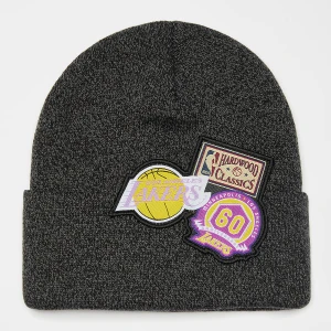 NBA XL Logo Patch Knit HWC Los Angeles Lakers, markiMitchell & Ness, Czapki beanie, w kolorze czarny, rozmiar: