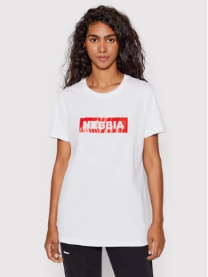 NEBBIA T-Shirt 592 Biały Regular Fit