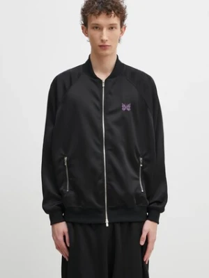 Needles bluza Dolman Sleeve Track męska kolor czarny z aplikacją QV324