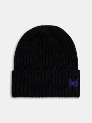 Needles czapka wełniana Watch Cap kolor czarny RW056
