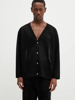 Needles kardigan V-Neck Cardigan męski kolor czarny QV347