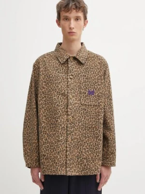 Needles kurtka koszulowa bawełniana Coverall kolor brązowy przejściowa RW219