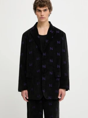 Needles marynarka bawełniana Papillon Emb. Corduroy męska kolor czarny RW108