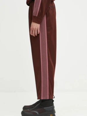 Needles spodnie dresowe Jodhpur Track Pant męskie kolor brązowy gładkie RW321