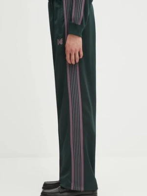 Needles spodnie dresowe Track Pant męskie kolor zielony gładkie RW316