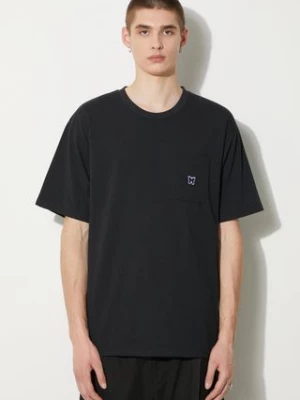 Needles t-shirt S/S Crew Neck Tee męski kolor czarny gładki OT262