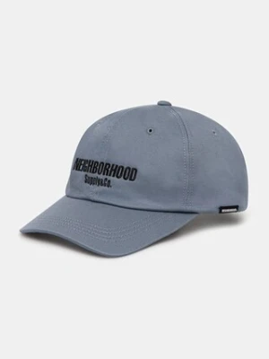 NEIGHBORHOOD czapka z daszkiem bawełniana Dad Cap-1 kolor niebieski z aplikacją 251YGNH.HT03