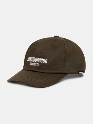 NEIGHBORHOOD czapka z daszkiem bawełniana Dad Cap-1 kolor zielony z aplikacją 251YGNH.HT03