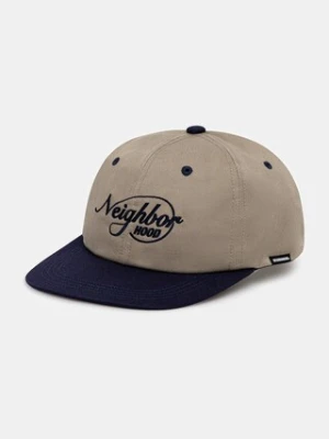 NEIGHBORHOOD czapka z daszkiem BICOLOR DAD CAP kolor granatowy 252HCNH.HT04