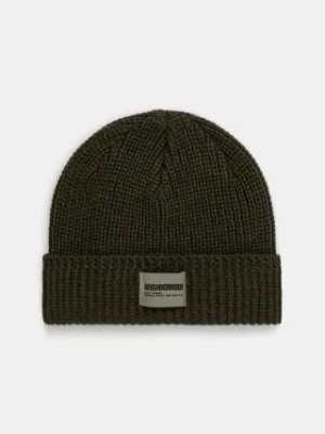NEIGHBORHOOD czapka z domieszką wełny Jp Beanie kolor zielony 242FUNH.HT01