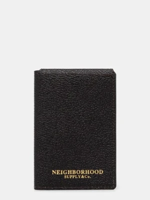 NEIGHBORHOOD etui na karty COATED kolor brązowy 251MVNH-AC02