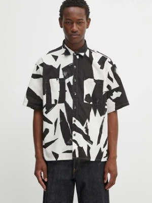 NEIGHBORHOOD koszula bawełniana abstract pattern plain shirt ss męska kolor beżowy relaxed z kołnierzykiem klasycznym 251TSNH-SHM13