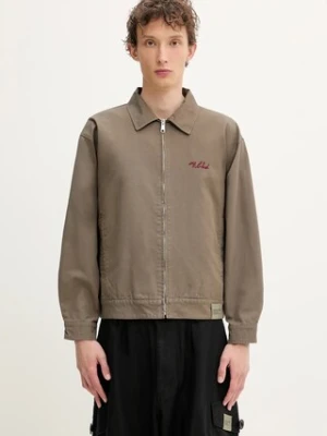 NEIGHBORHOOD kurtka bawełniana Zip Work Jacket kolor zielony przejściowa 251TSNH.JKM02
