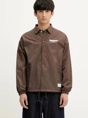 NEIGHBORHOOD kurtka Windbreaker Jacket-1 kolor brązowy przejściowa 251TSNH.JKM01