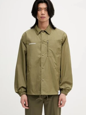 NEIGHBORHOOD kurtka WINDBREAKER kolor zielony przejściowa oversize 251TSNH-JKM07