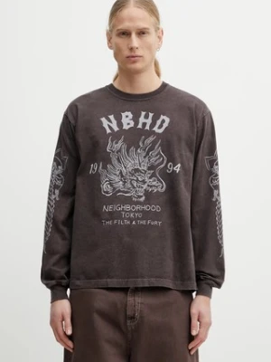 NEIGHBORHOOD longsleeve bawełniany NH . TEE LS-14
